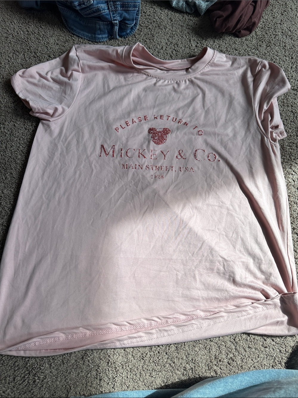 Disney Mickey and Co please return shirt